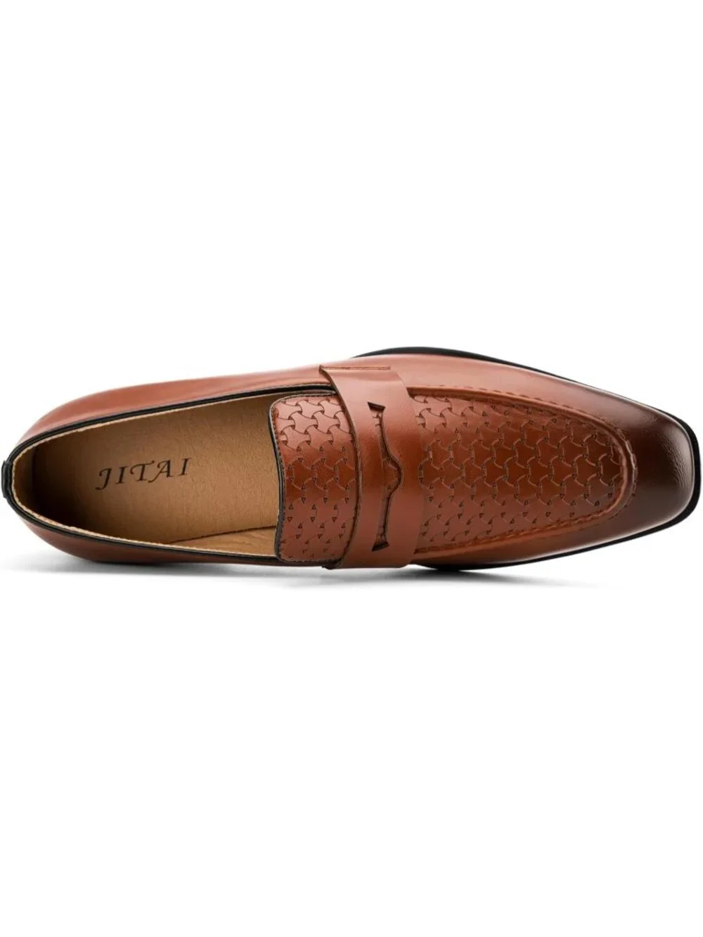 Men's Brown Tuxedo Classic Slip On Loafer Formal Imported Dress Shoes